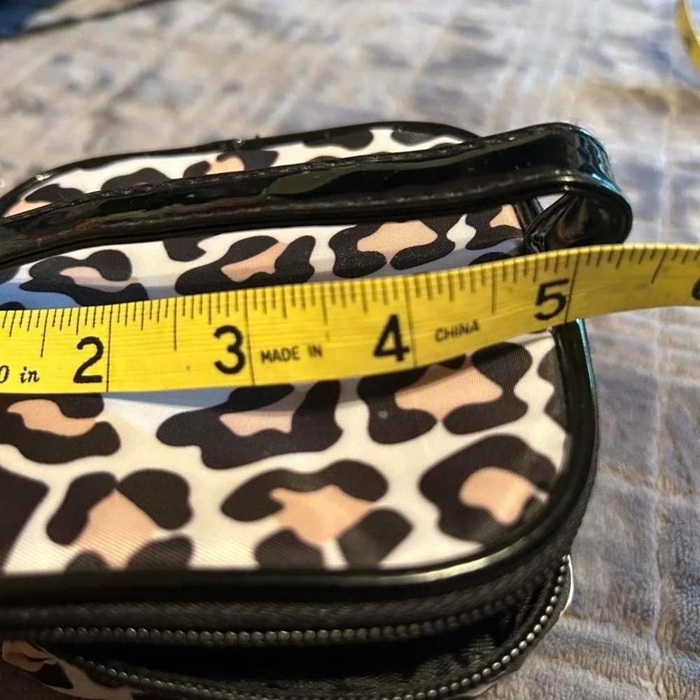leopard print makeup bag
